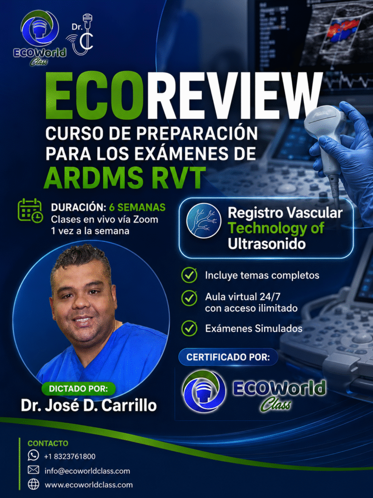 ECOREVIEW – Curso de preparación para los exámenes de ARDMS RVT