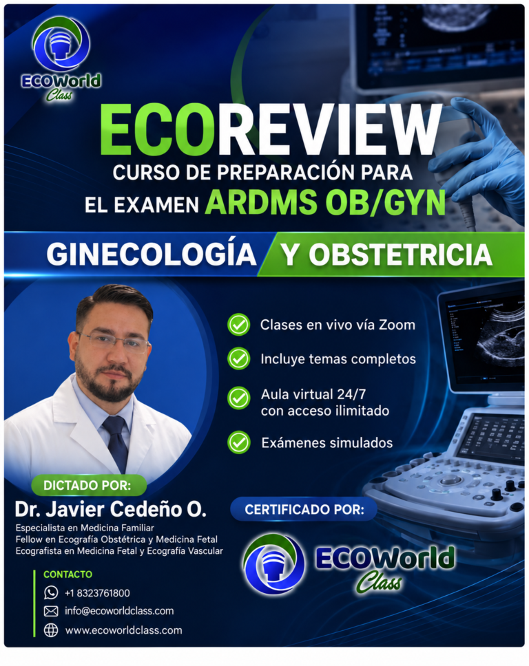ECOREVIEW – Curso de preparación para el examen de Ginecologia y Obstetricia
