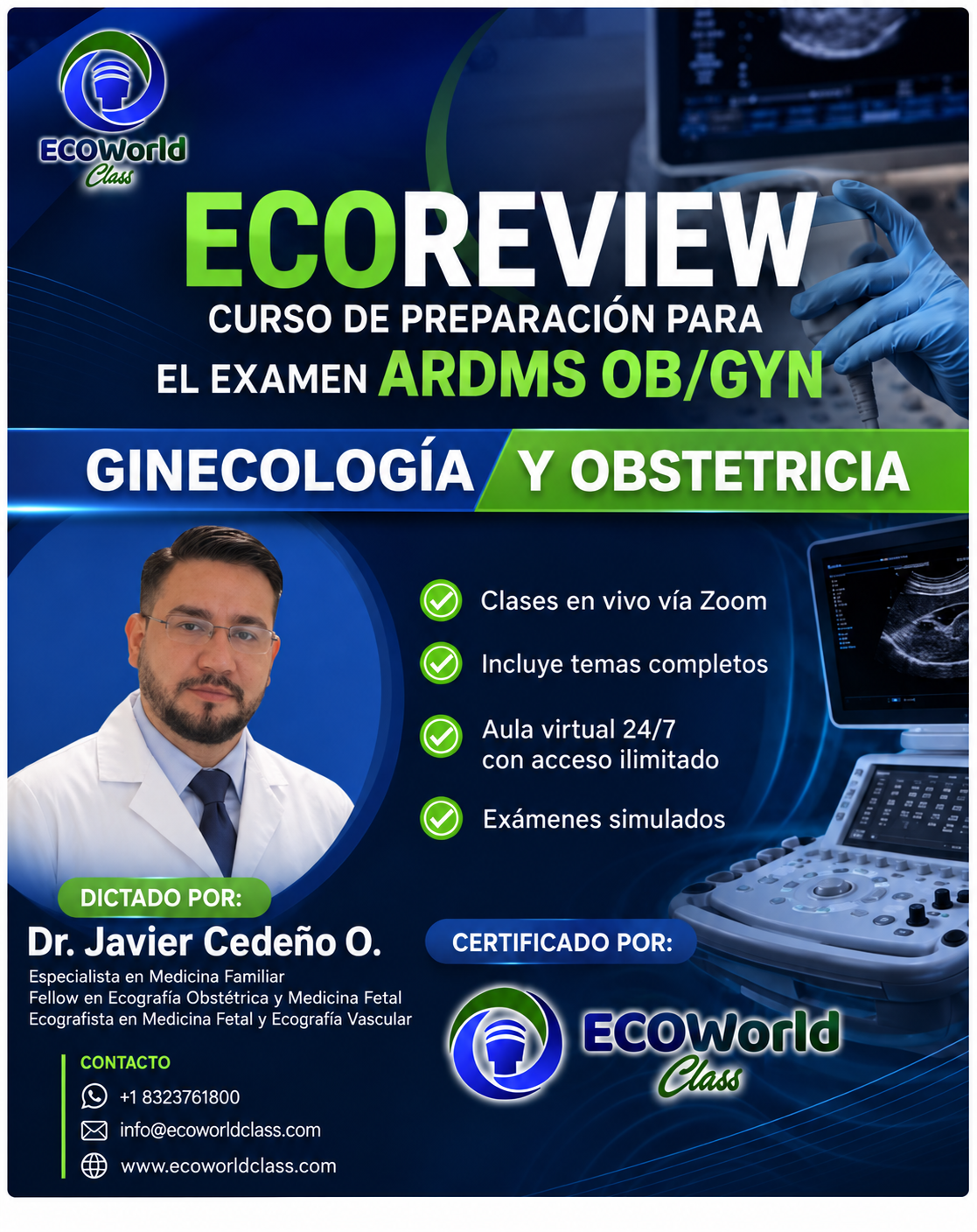ECOREVIEW – Curso de preparación para el examen de Ginecologia y Obstetricia
